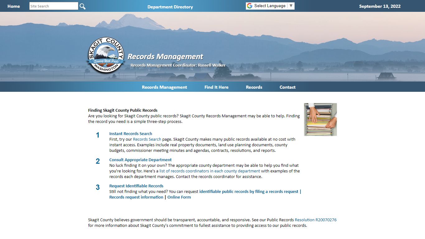 Finding Skagit County Public Records